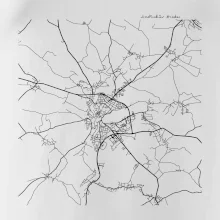 Černobílá mapa  Jindřichův Hradec (37701)