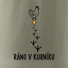 Ráno v kurníku slepice a vejce