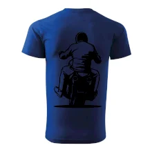 Motorkář na zádech - chopper