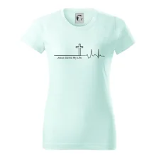 Jesus Saved My Life kříž ekg