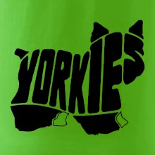 Jorkšírský teriér - Yorkie - Nápis v těle