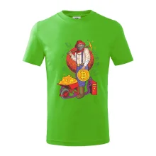 Horník těží bitcoiny