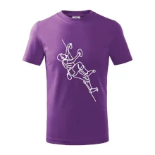 Lezecká stěna jedním tahem