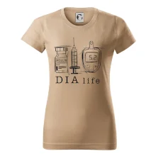 D I A life - kreslený insulin injekce a glukometr