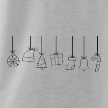 Rodinná vánoční trička  - Vánoční ozdoby na provázku