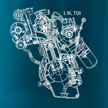 Motor Škoda/ VW 1.9L  TDI z boku