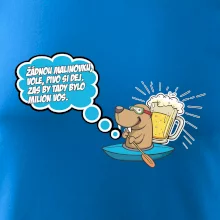 Žádnou malinovku, ale pivo