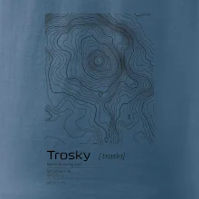 Trosky - vrstevnice v obdélníku