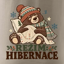 Rodinná vánoční trička - Režim hibernace zimní medvěd táta