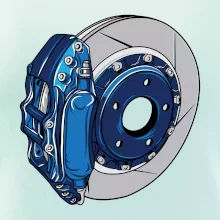 Auto kotoučová brzda