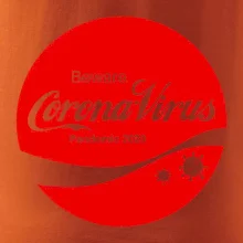 Corona virus pandemic logo