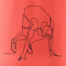 Běžec na startu jedním tahem