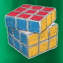 Rubikova kostka kreslená