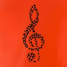 Houslový klíč z not