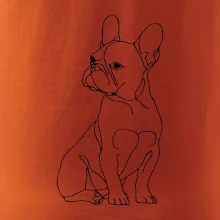 Francouzský buldoček černá kresba