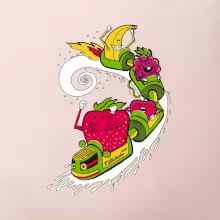 Milkshake vlak kreslený (Pecka design)