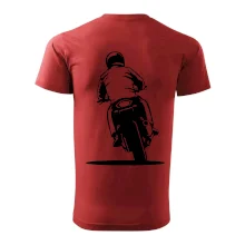 Motorkář na zádech - silnice