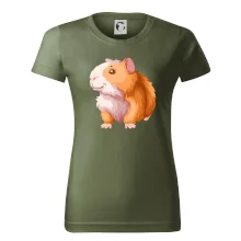 Morče - kreslené, bílo oranžové