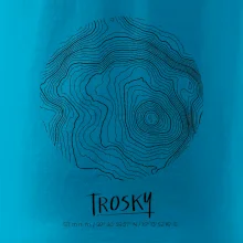 Trosky - vrstevnice v kruhu