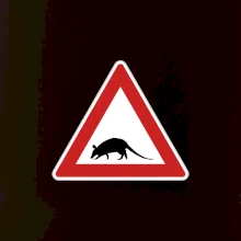 Dopravní značka - krysa