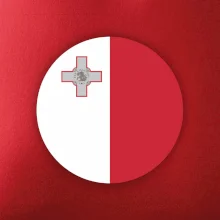 Vlajka Malta kulatá na prso