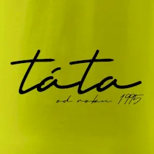 Psací nápis táta s ročníkem