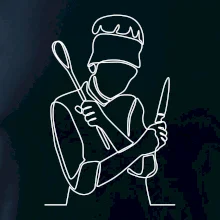 Kuchař jedním tahem