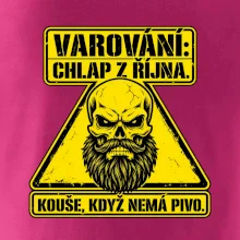 Varování chlap z října kouše když nemá pivo