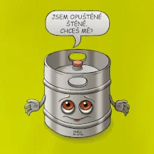 Opuštěné štěně - sud (Hana-creative)