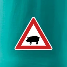 Dopravní značka - Pozor prase domácí