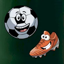 Parové triko - Kopačka a míč