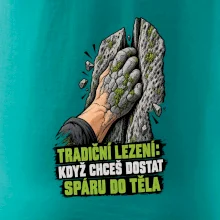 Tradiční lezení se spárou v těle