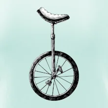 jednokolka kreslená