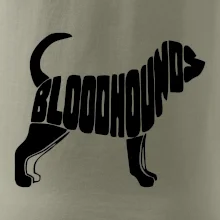 Bloodhound nápis v těle