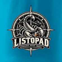 Listopadový štír v kompasu s whisky