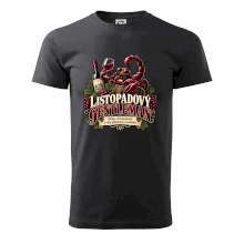 Listopadový gentleman se sklenkou červeného vína
