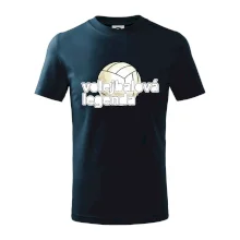 Volejbalová legenda - bílé písmo