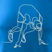 Běžec na startu jedním tahem