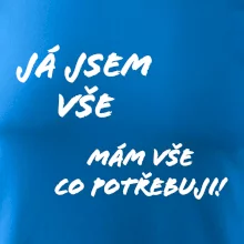 Nápis mám vše co potřebuji
