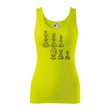 Šachové figurky kreslené