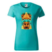 Mayové maska s pyramidou Mayové maska s pyramidou