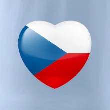Česká vlajka srdce