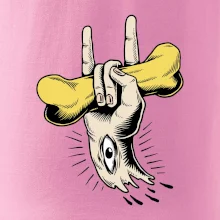 Rocková ruka kost a oko