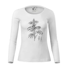 Konopí kytka černobílá