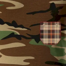 Flanelové triko hnědé