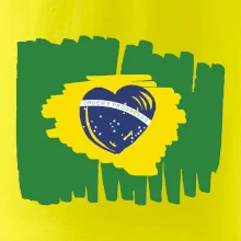 Brazílie vlajka srdce
