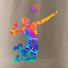 Volejbalista splash s míčem