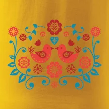 folklor - dva červení ptáčci