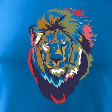 Hlava lva kreslená jednoduchá