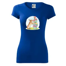 Velikonoční zajíček tulipány